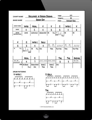 Drum Charts $1.99 Chart Templates $2.99 Drum Charing Books $12.99