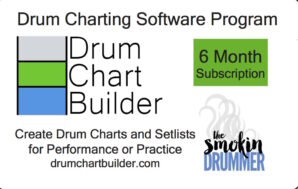 6 Month Drum Chart Builder Gift Subscription Cards