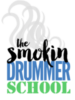 The smokin drummer school clear logo